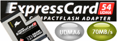 UDMA CF対応エクスプレスカードアダプタ 54mm Delkin