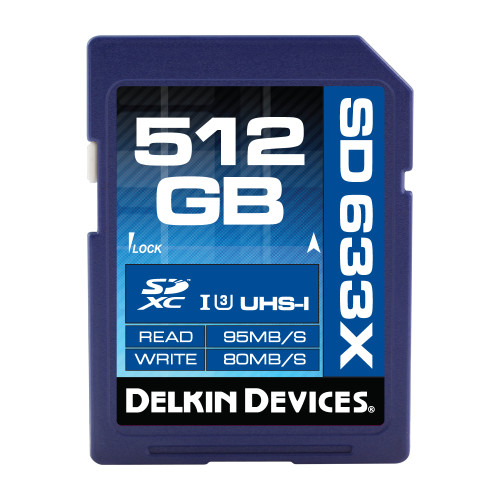 512GB SDXC 633X UHSI Speed Class 3 SDカード HSGi