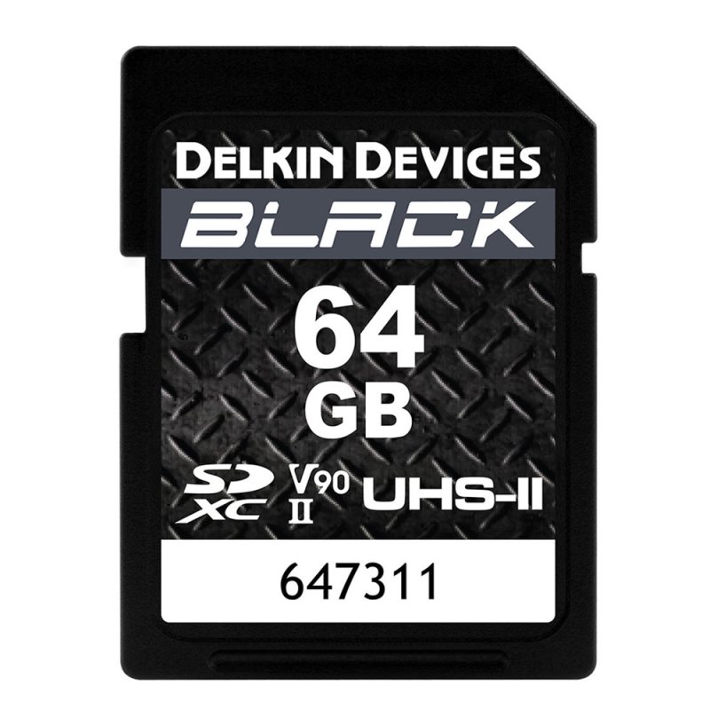 画像1: 64GB BLACK SDXC UHS-II（U3/V90）メモリーカード