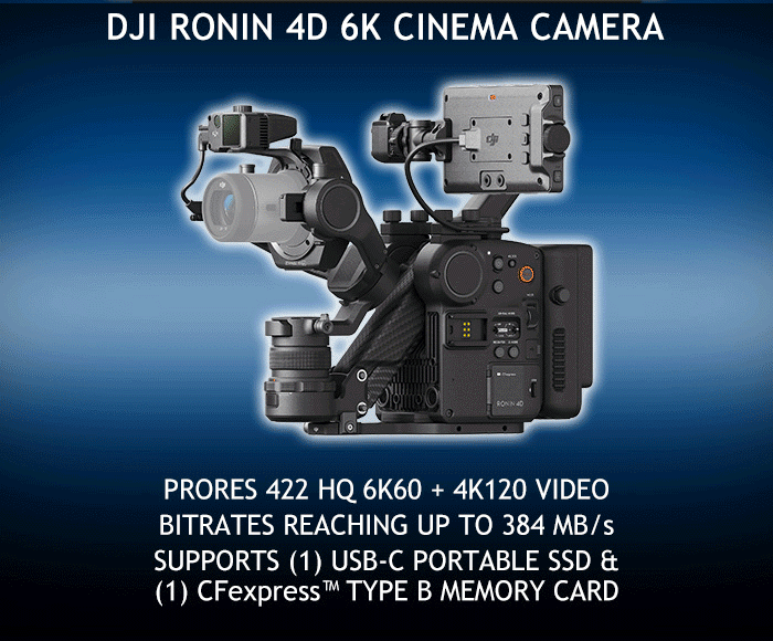 DJI RONIN 4D 6K CINEMA CAMERA カメラスポットライト