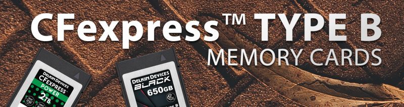 Delkin POWER & BLACK CFexpress Type Bメモリーカード