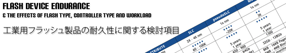 フラッシュメモリーの耐久性・寿命を決定する要素