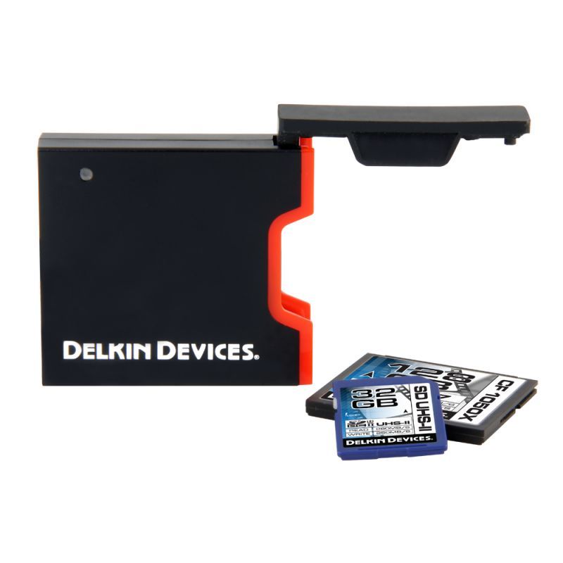UHS-II UDMA7対応USB3.0 CF/SDカードリーダ [DDREADER44] USB カードリーダ JAN: 4580267953821  DELKIN | HSGi
