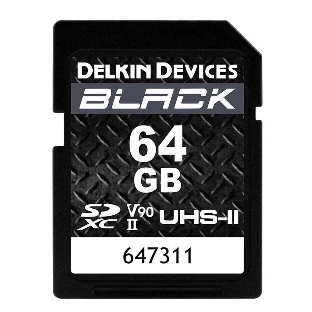 64GB BLACK SDXC UHS-II（U3/V90）メモリーカード