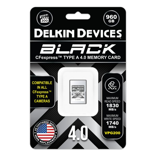 画像2: Delkin 960GB BLACK 4.0 CFexpress Type A VPG200 メモリーカード (2)
