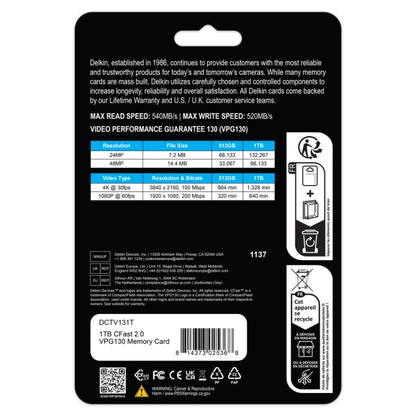 画像4: 1TB CFast 2.0 VPG130 メモリーカード (4)