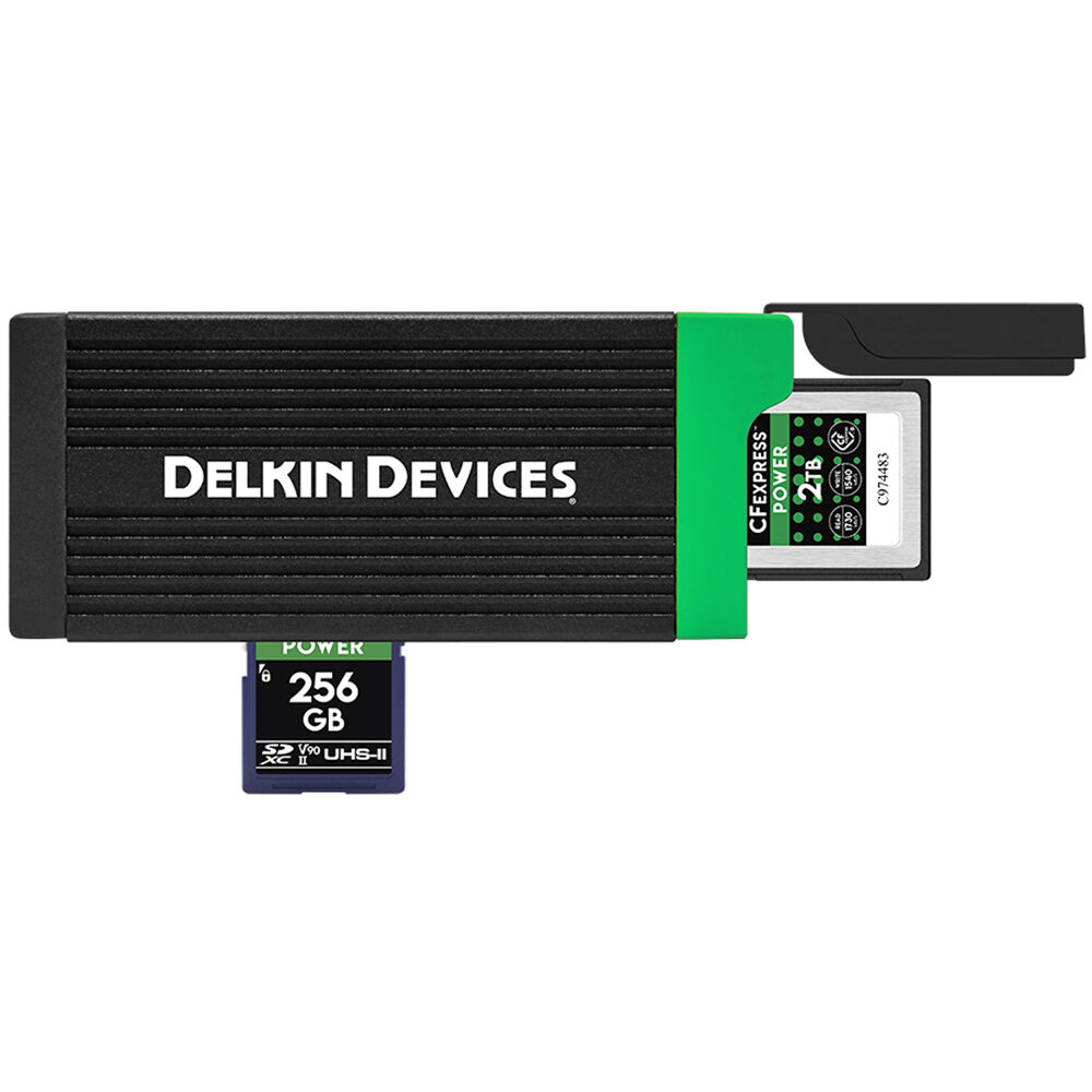 Delkin USB 3.2 CFexpress Type B Card SD UHS-II メモリーカードリーダー USB カードリーダ  JAN: DDREADER-56 DELKIN HSGi