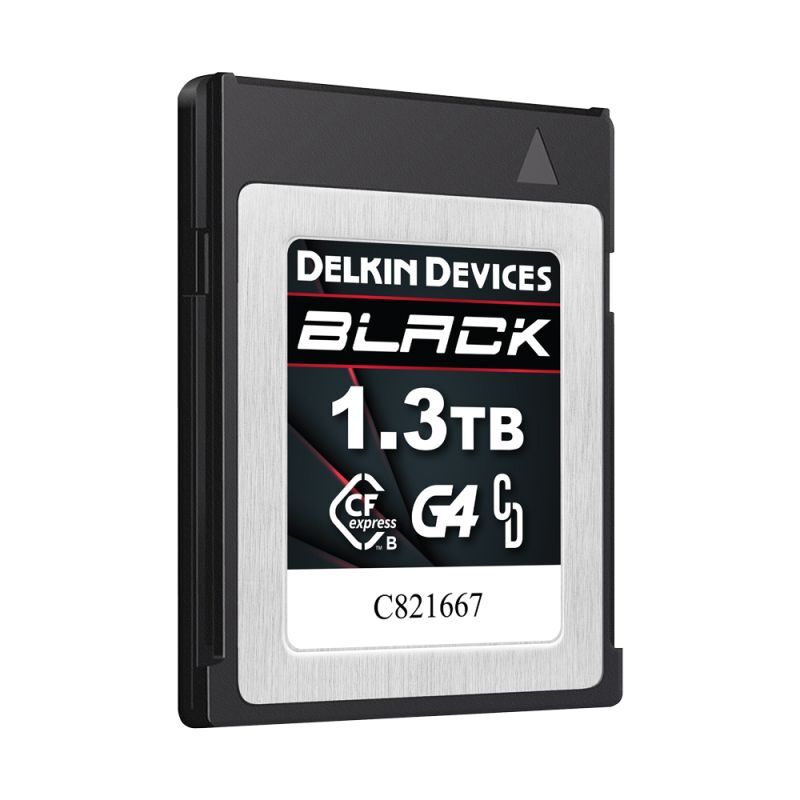 Delkin 1.3TB BLACK G4 CFexpress Type B メモリーカード,CFexpress